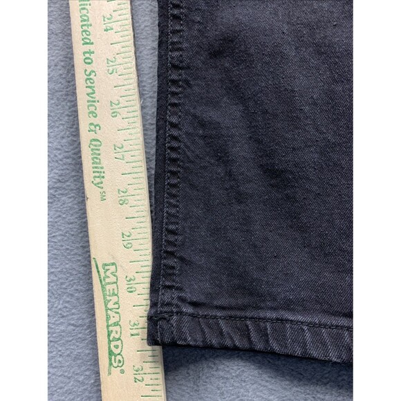 BooHoo Man Denim Jeans Men's Button Fly Black Distressed Hip Hop Size 38X32 - Picture 8 of 16